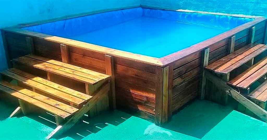 Franco Operación posible foro Como hacer una piscina casera con palets - Greenuso